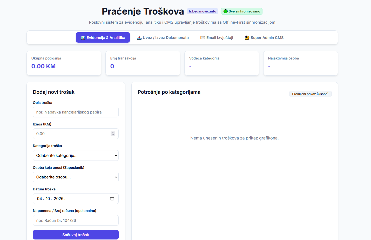 Praćenje Troškova